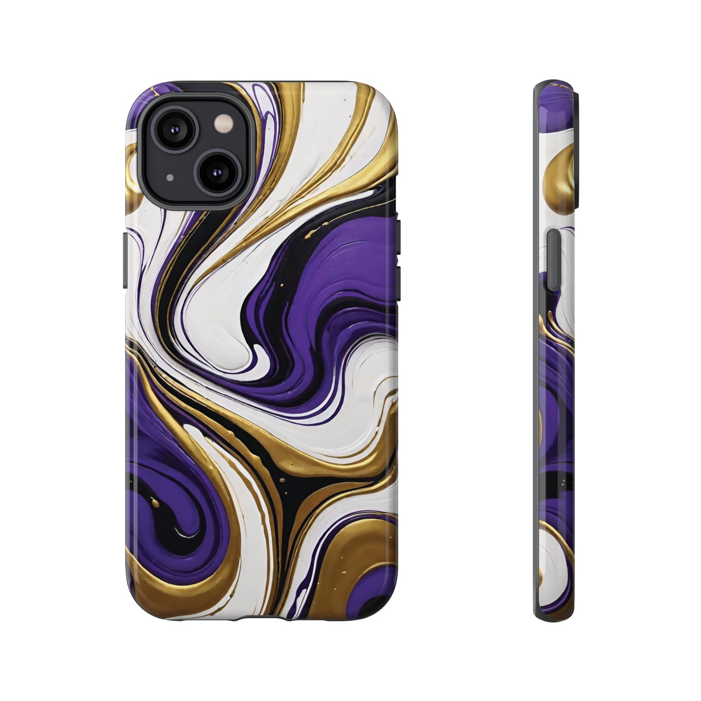 Purple and Gold Swirl 02