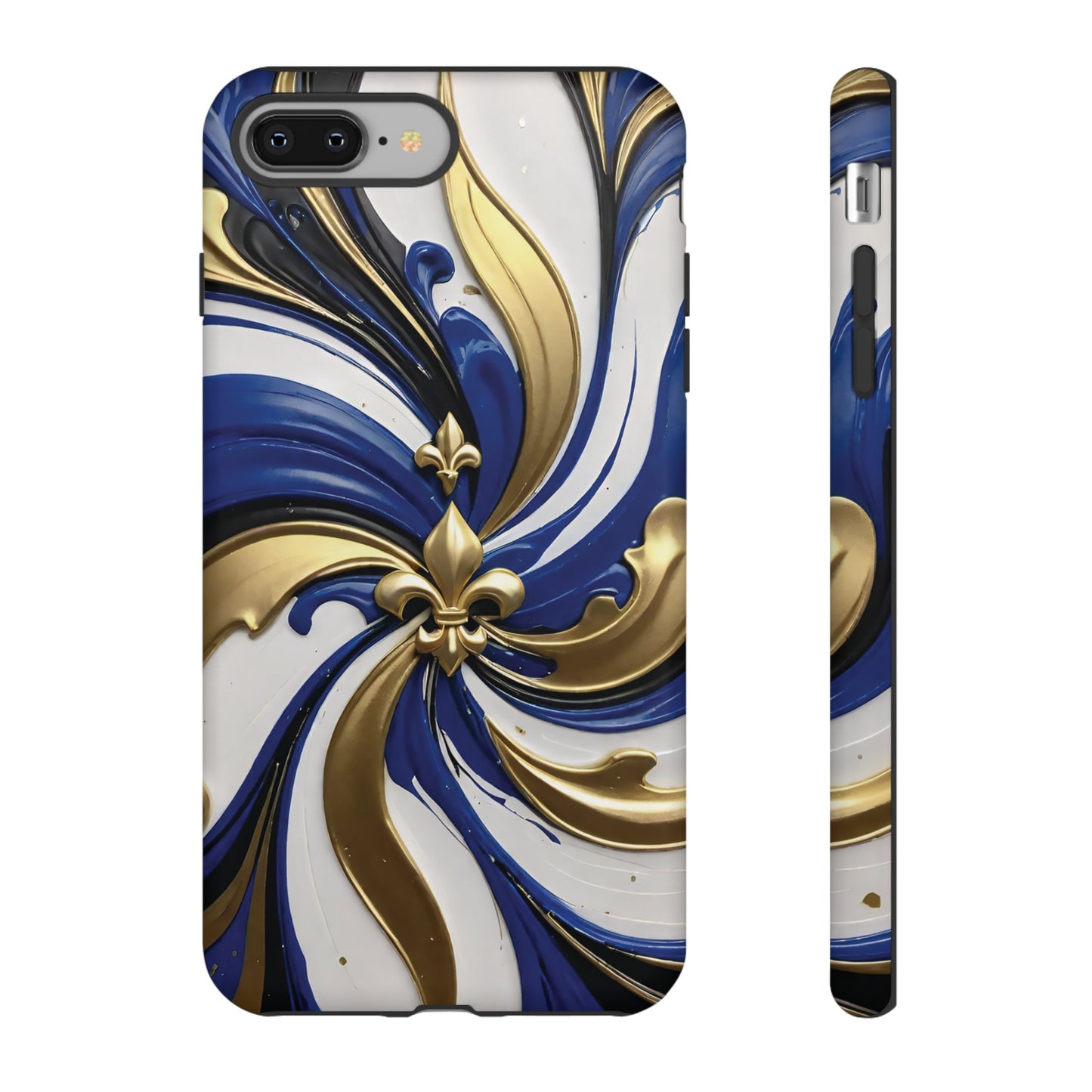 Blue and Gold Fleur-de-Lis 03