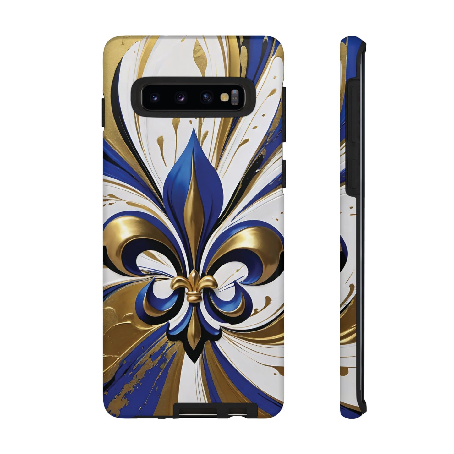 Blue and Gold Fleur-de-Lis 02