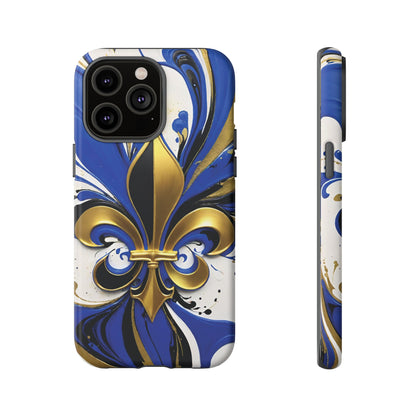 Blue and Gold Fleur-de-Lis 01