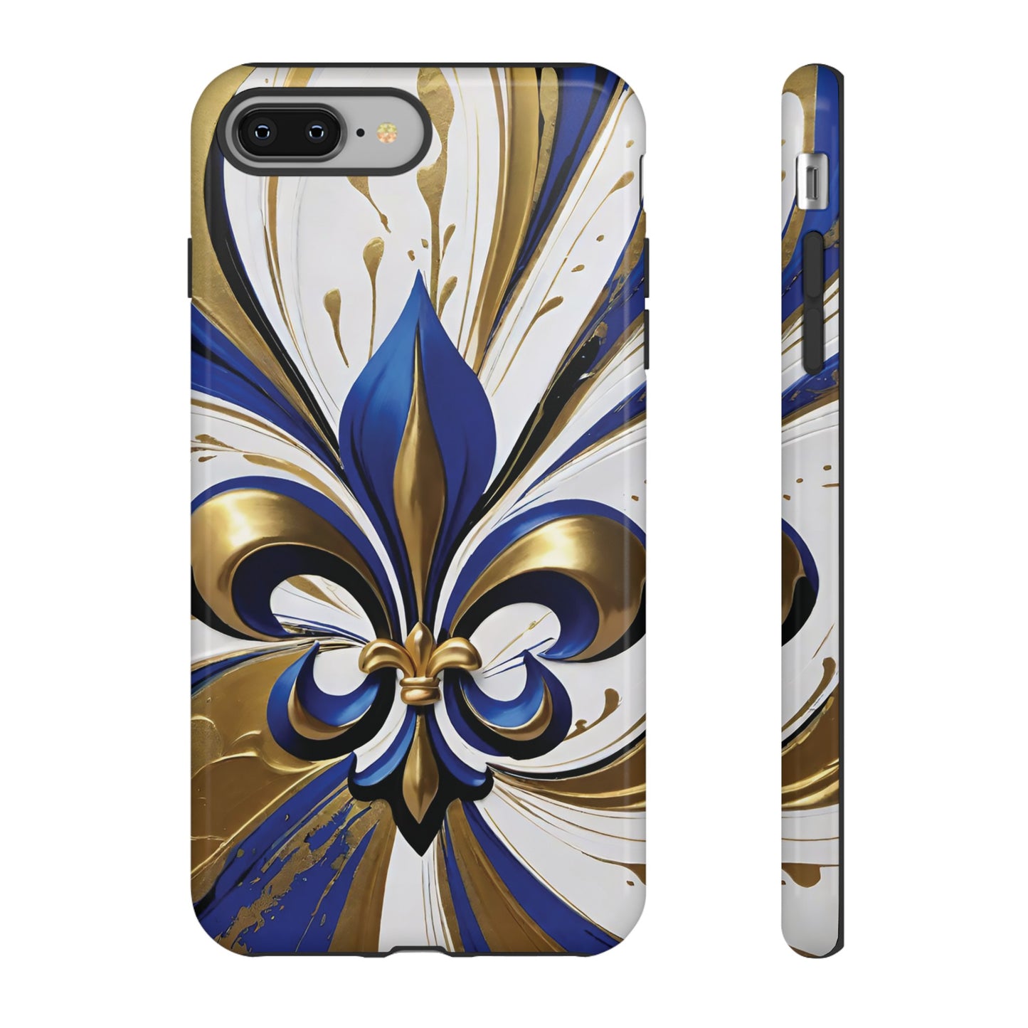 Blue and Gold Fleur-de-Lis 02