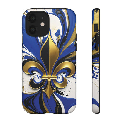 Blue and Gold Fleur-de-Lis 01