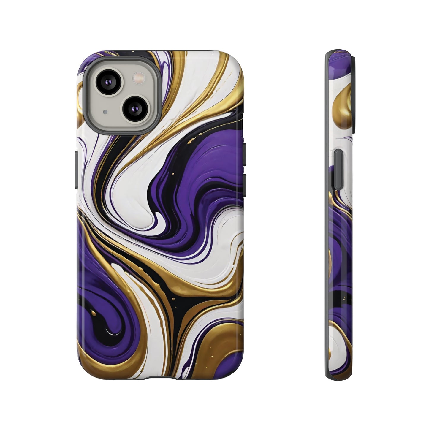 Purple and Gold Swirl 02