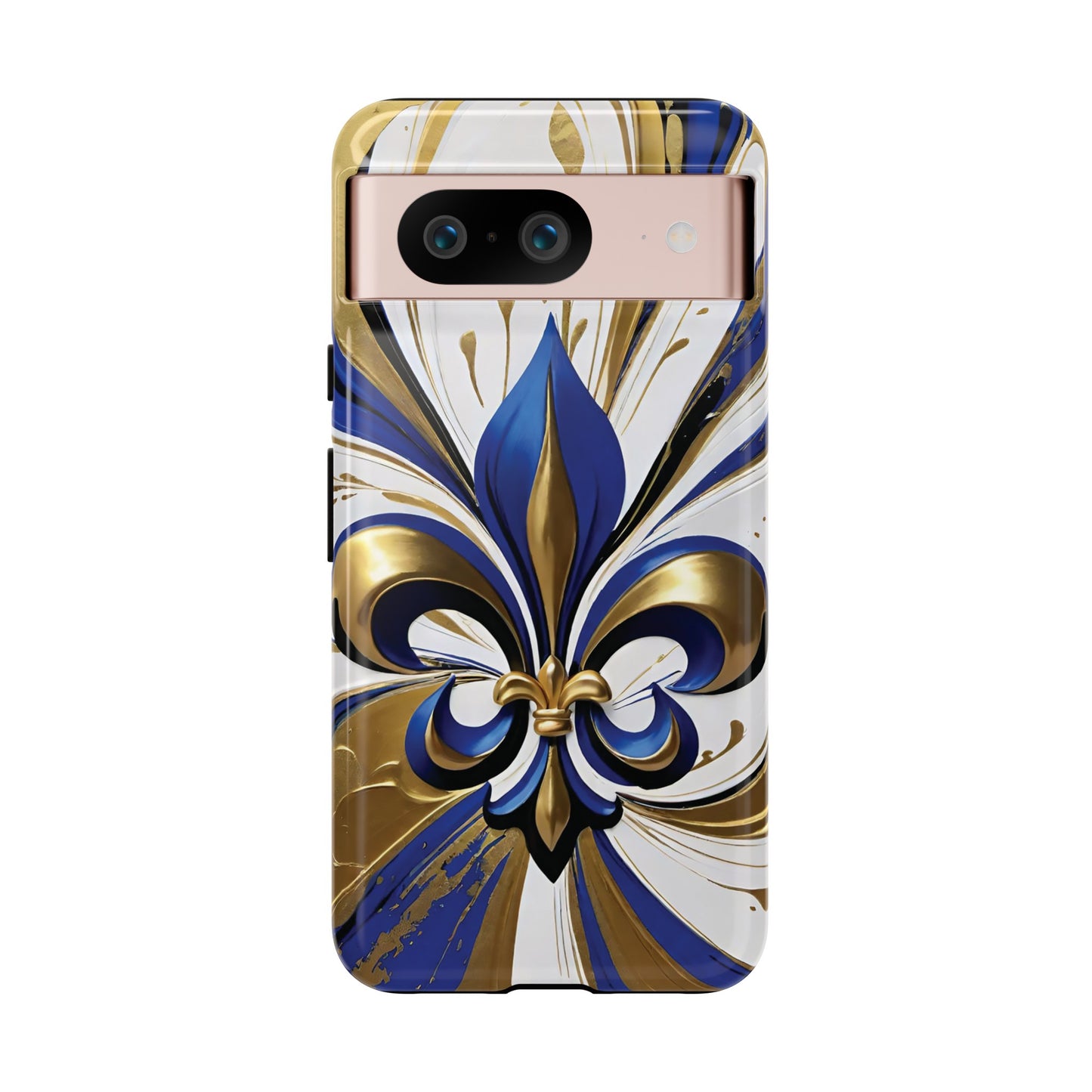 Blue and Gold Fleur-de-Lis 02