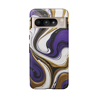 Purple and Gold Swirl 02