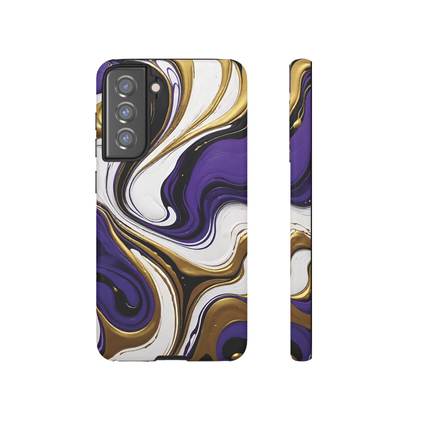 Purple and Gold Swirl 02