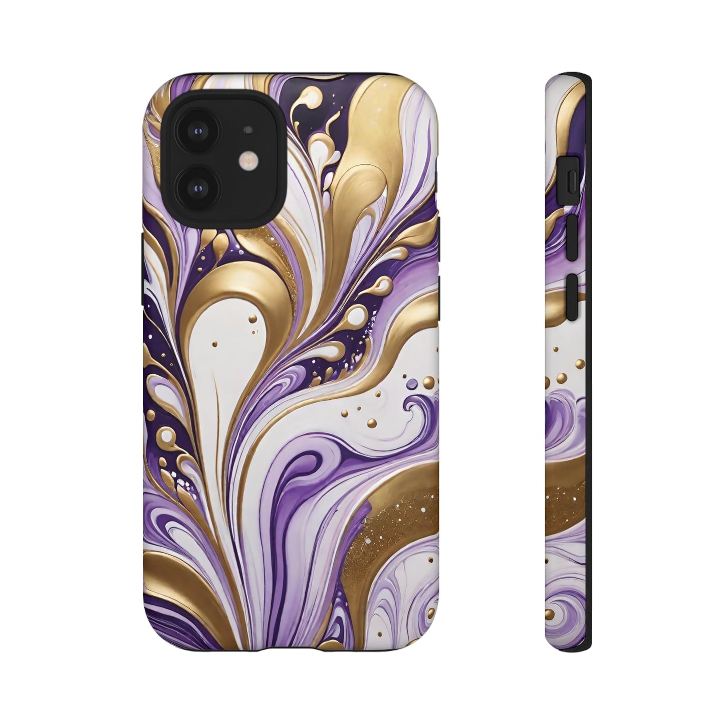 Purple and Gold Swirl 03