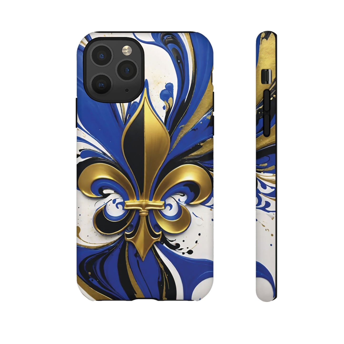 Blue and Gold Fleur-de-Lis 01