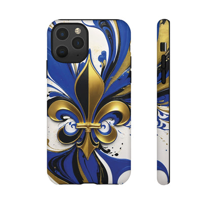 Blue and Gold Fleur-de-Lis 01