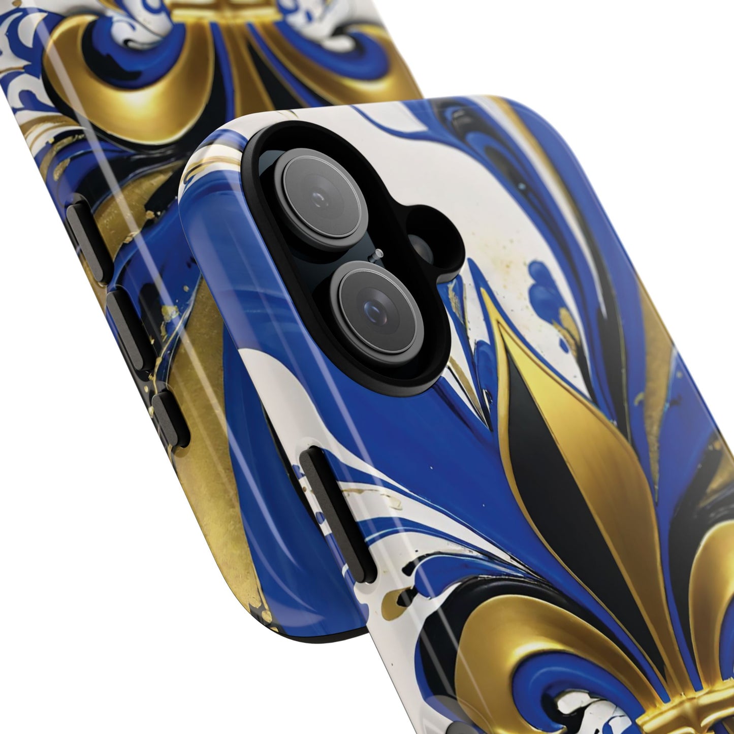 Blue and Gold Fleur-de-Lis 01