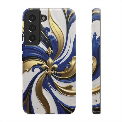 Blue and Gold Fleur-de-Lis 03