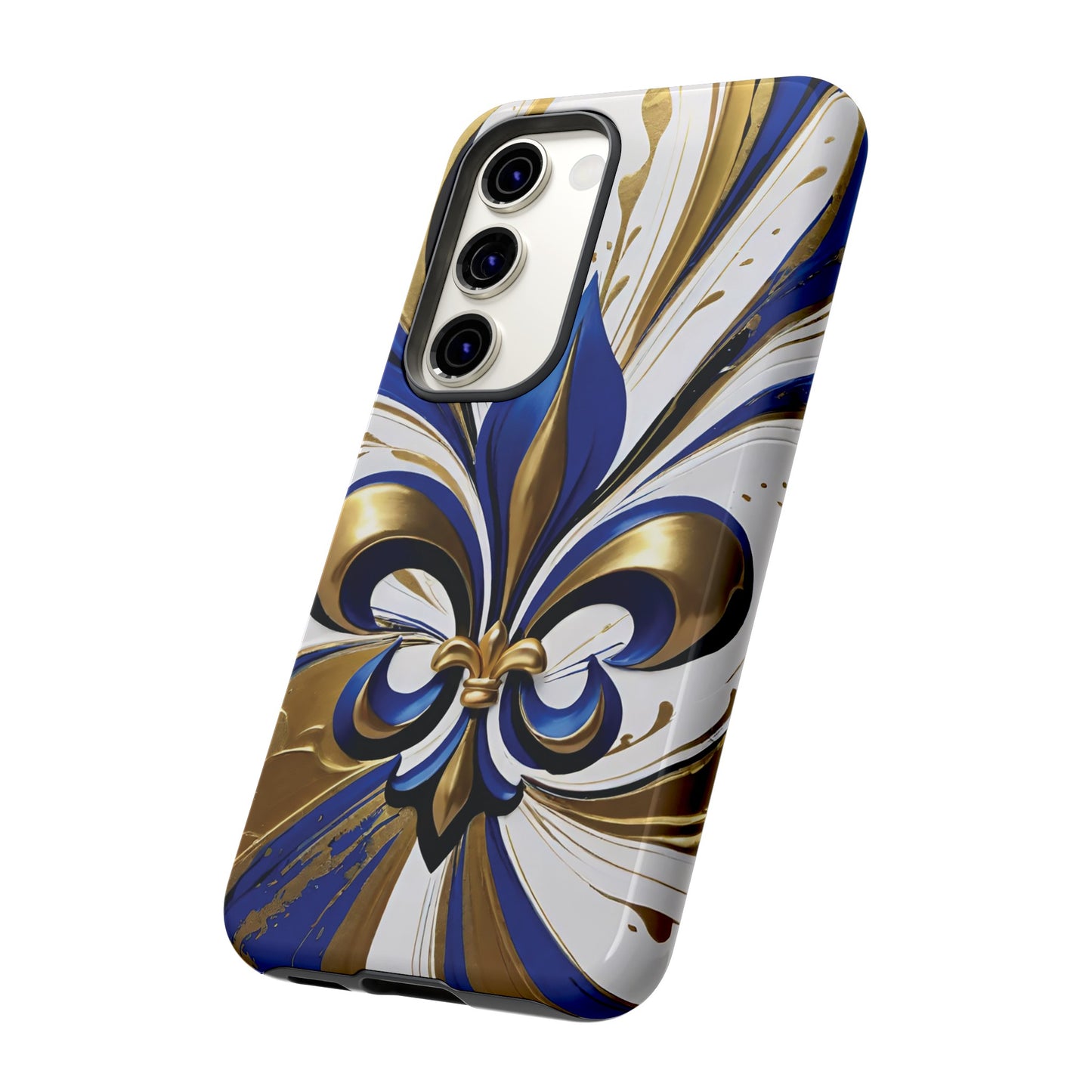 Blue and Gold Fleur-de-Lis 02