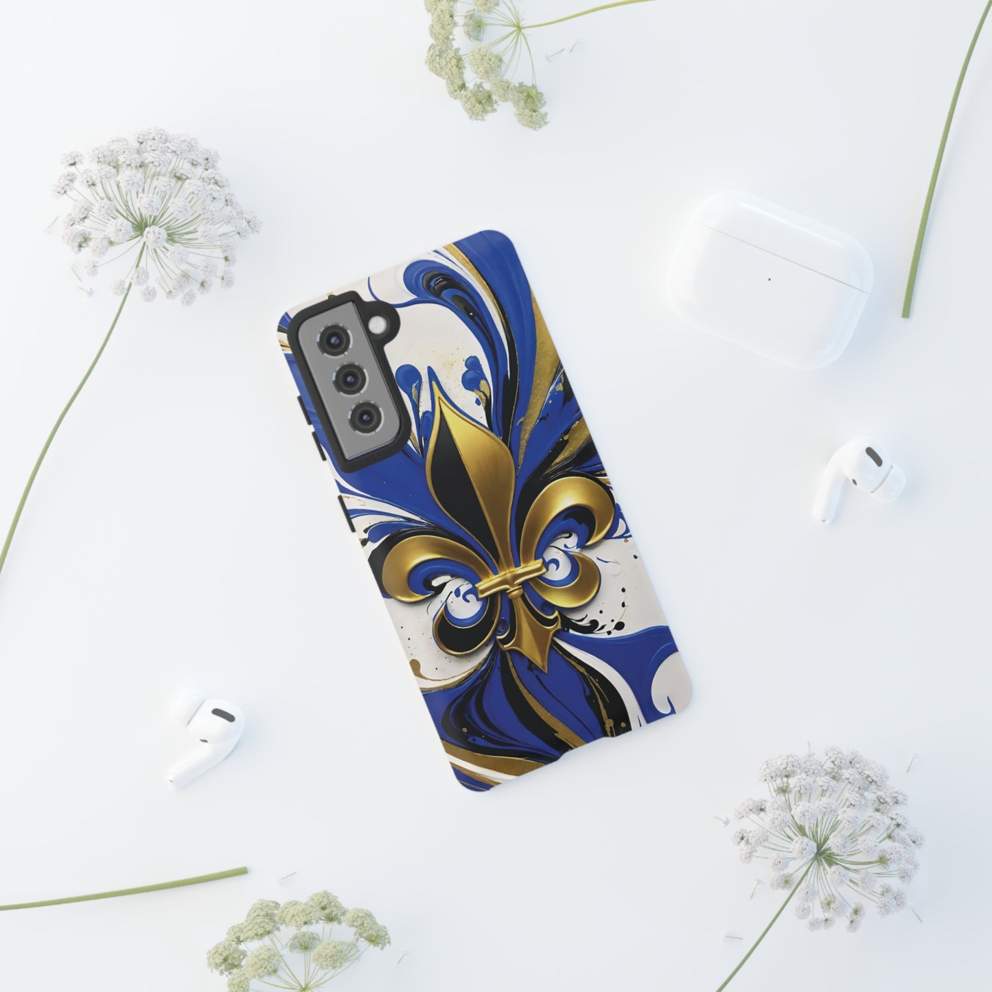 Blue and Gold Fleur-de-Lis 01