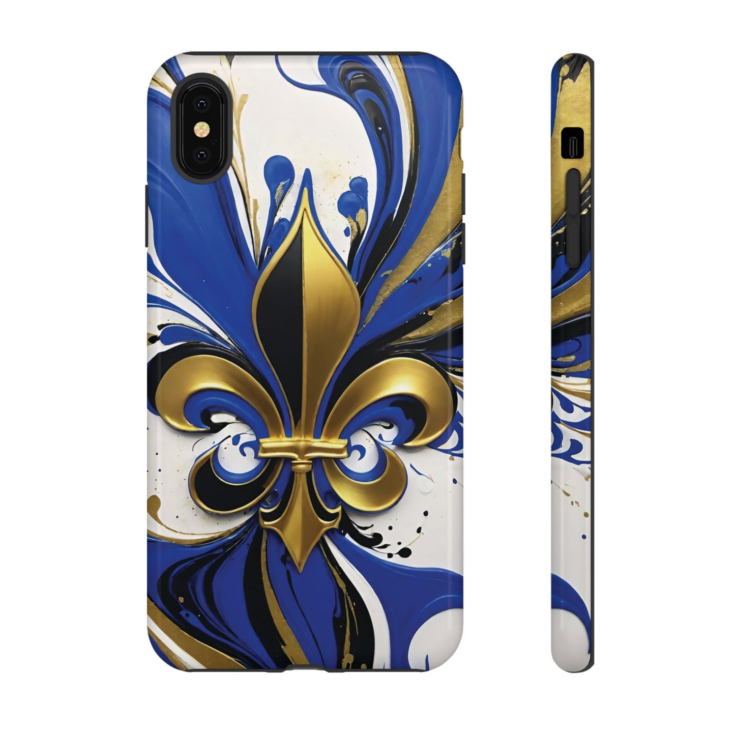 Blue and Gold Fleur-de-Lis 01