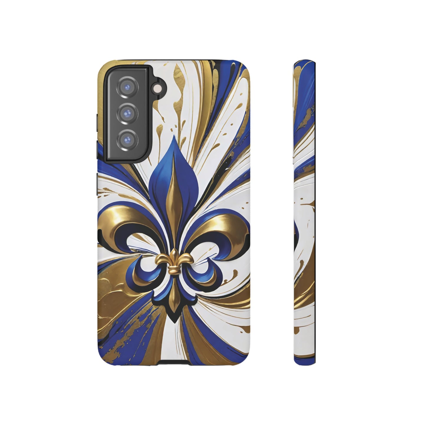 Blue and Gold Fleur-de-Lis 02