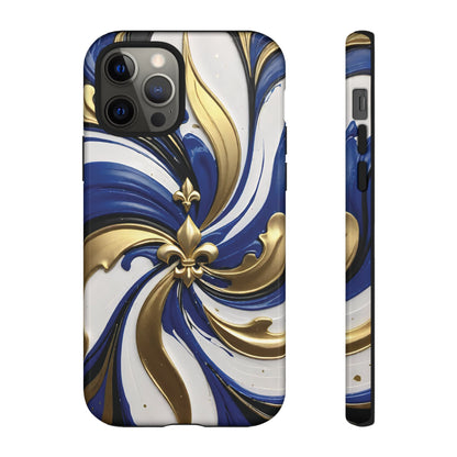 Blue and Gold Fleur-de-Lis 03