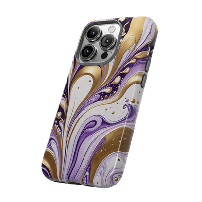 Purple and Gold Swirl 03