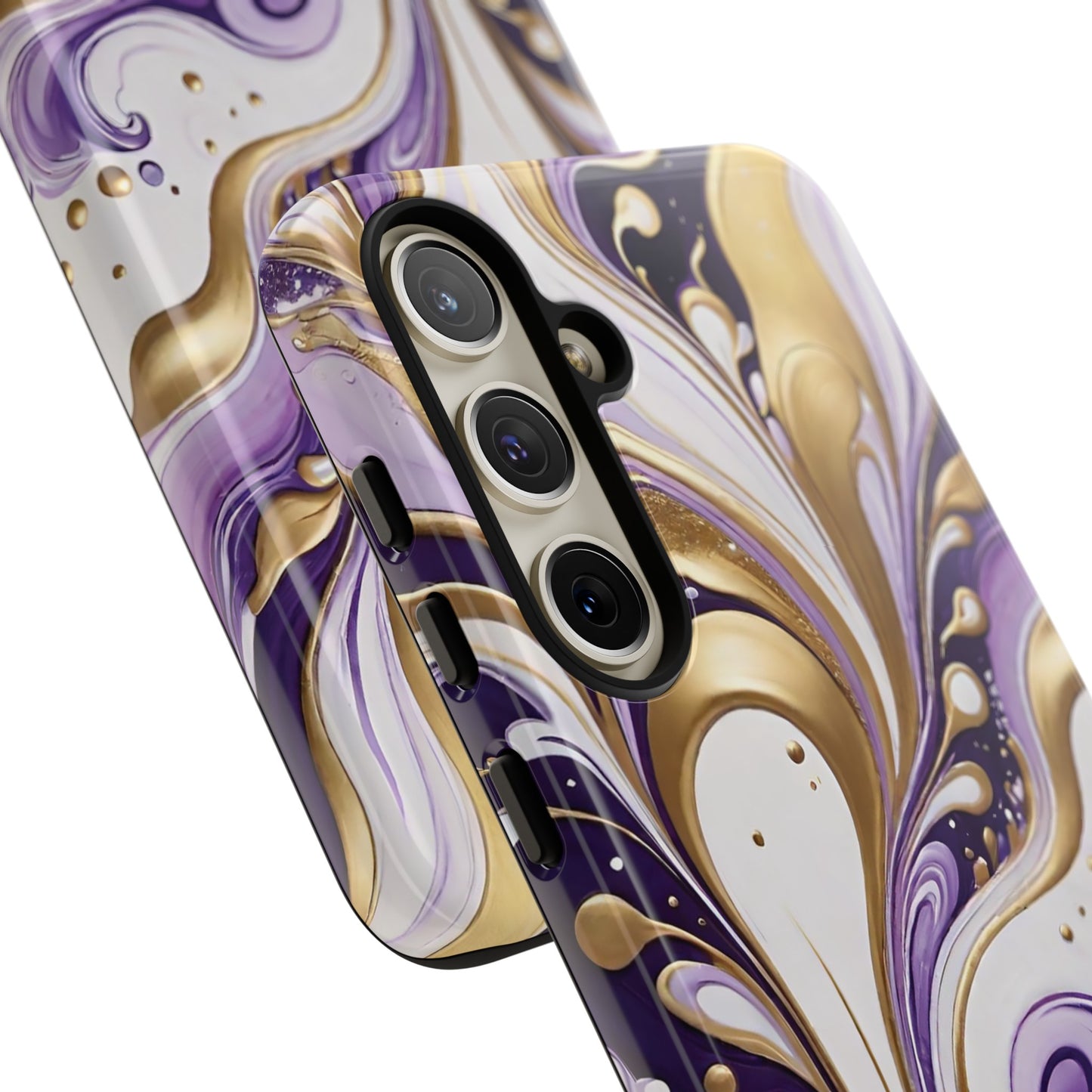 Purple and Gold Swirl 03