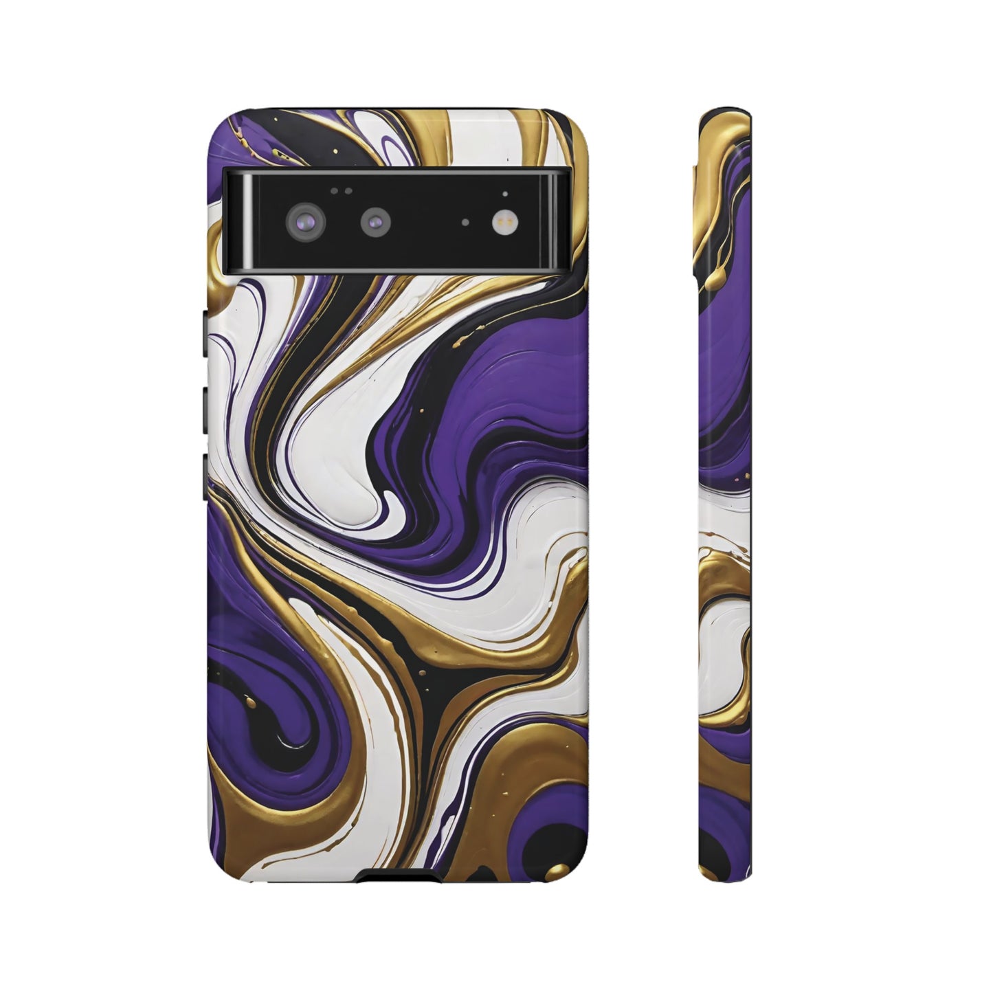 Purple and Gold Swirl 02