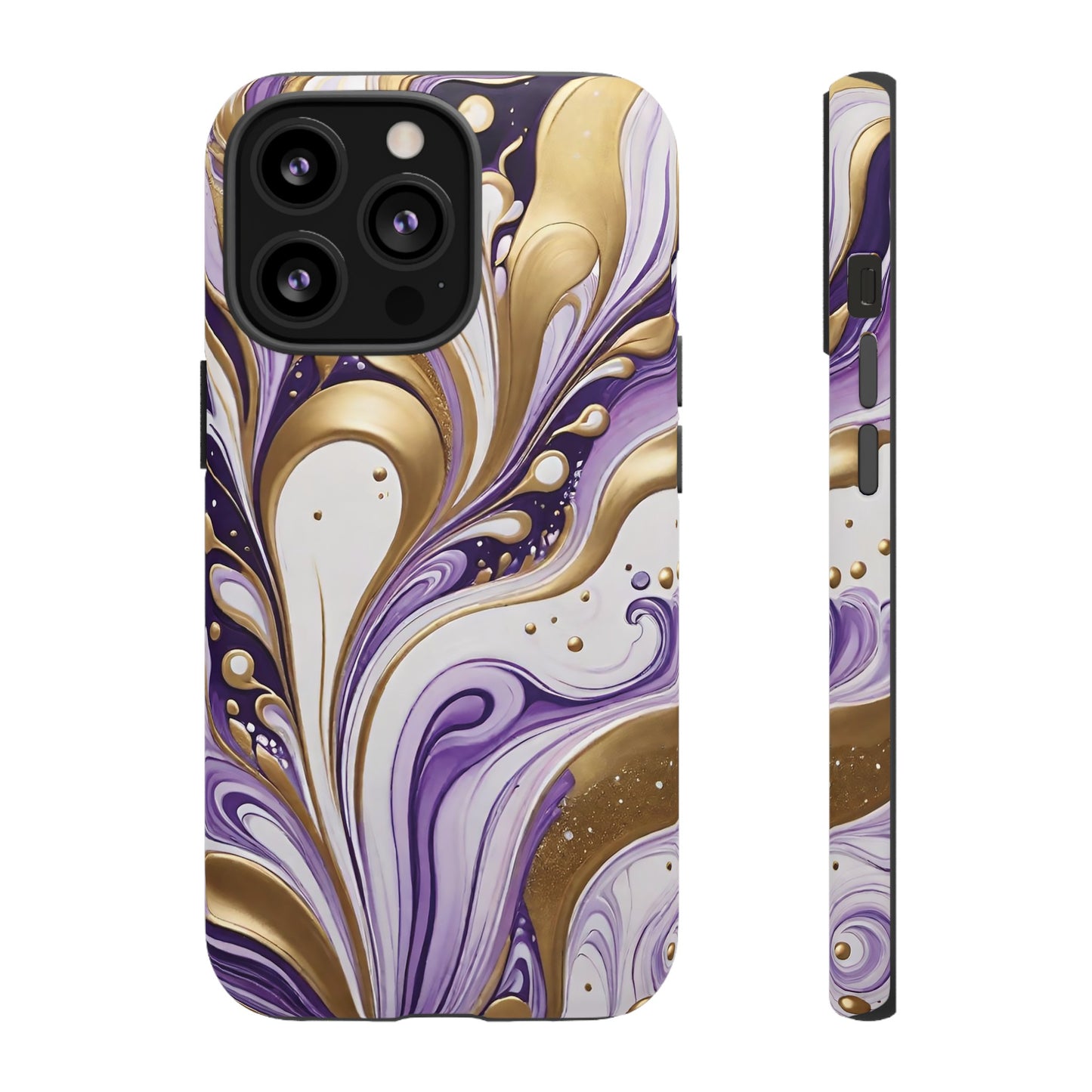 Purple and Gold Swirl 03