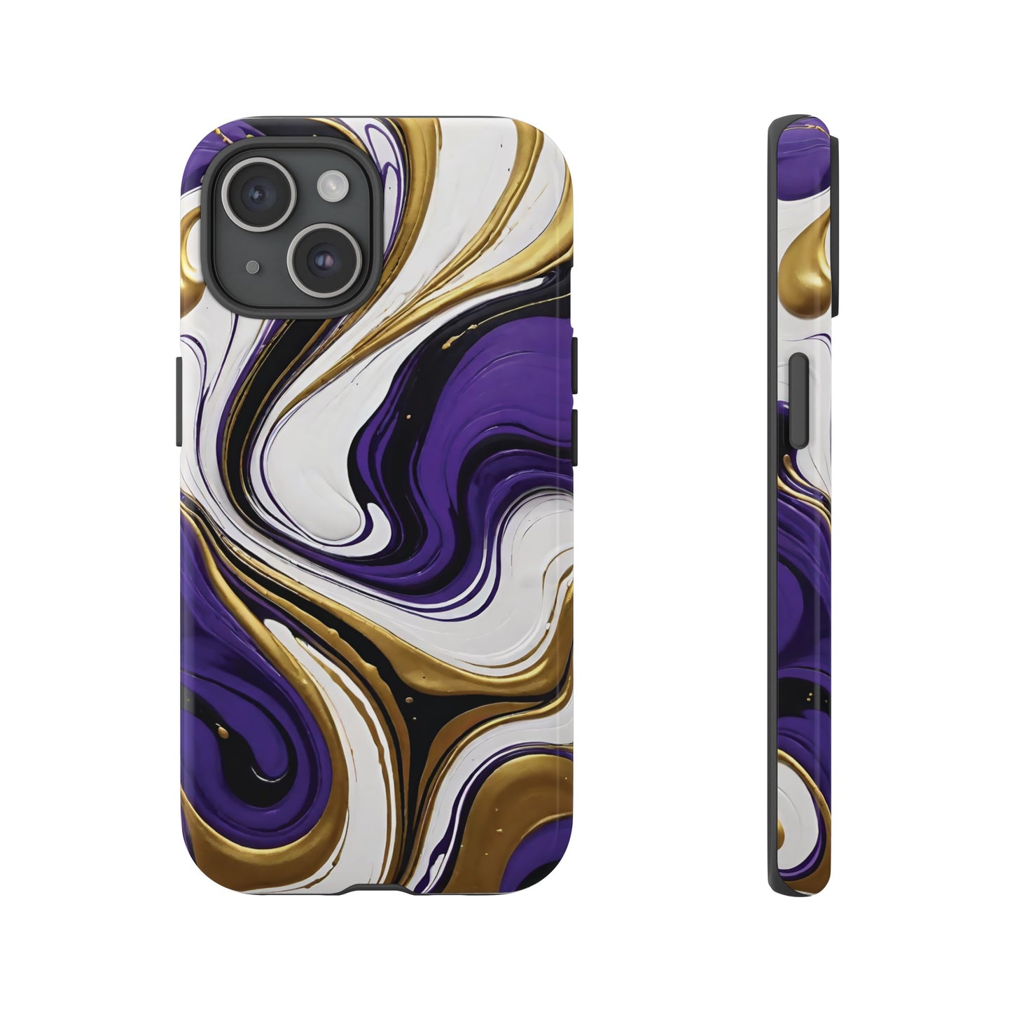 Purple and Gold Swirl 02