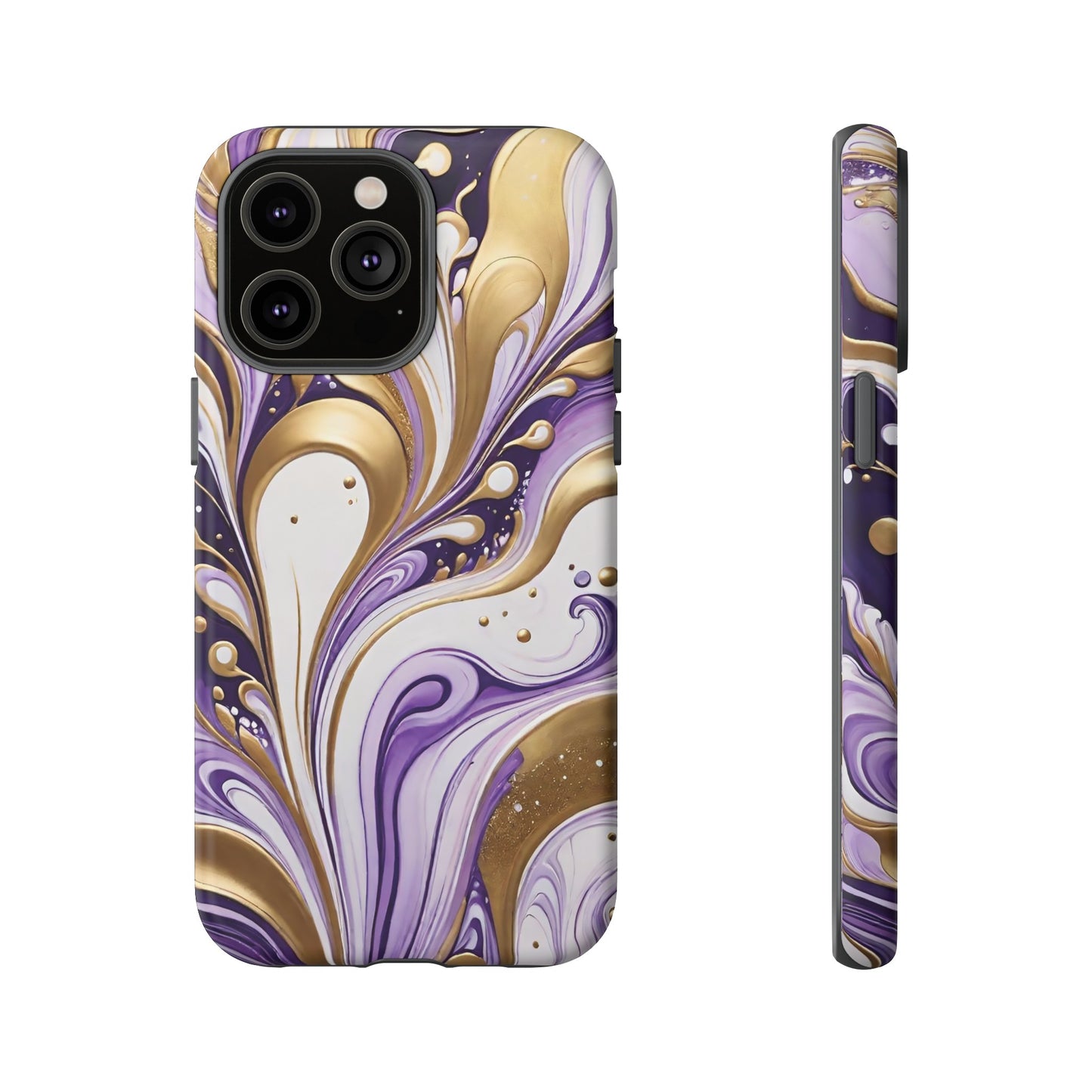 Purple and Gold Swirl 03