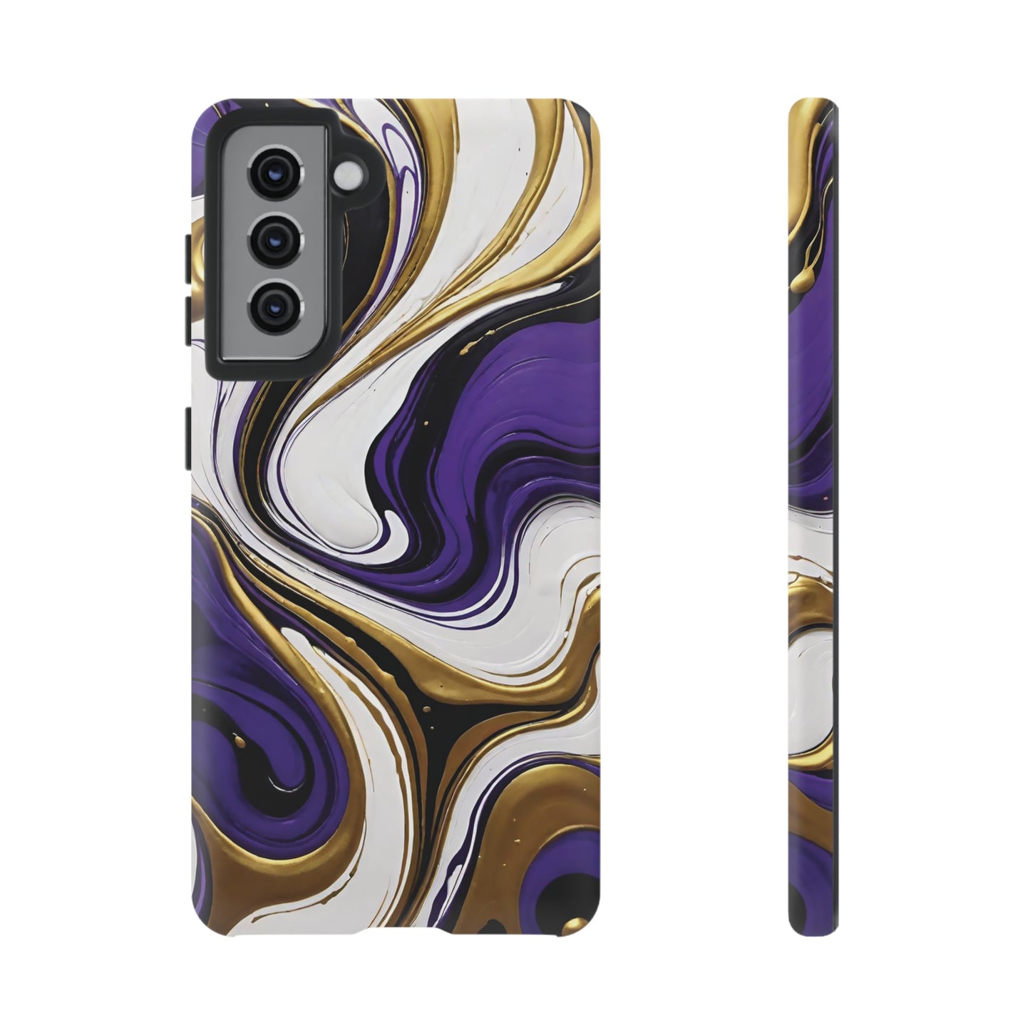 Purple and Gold Swirl 02