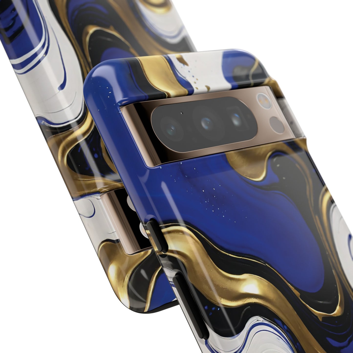 Blue and Gold Swirl 03
