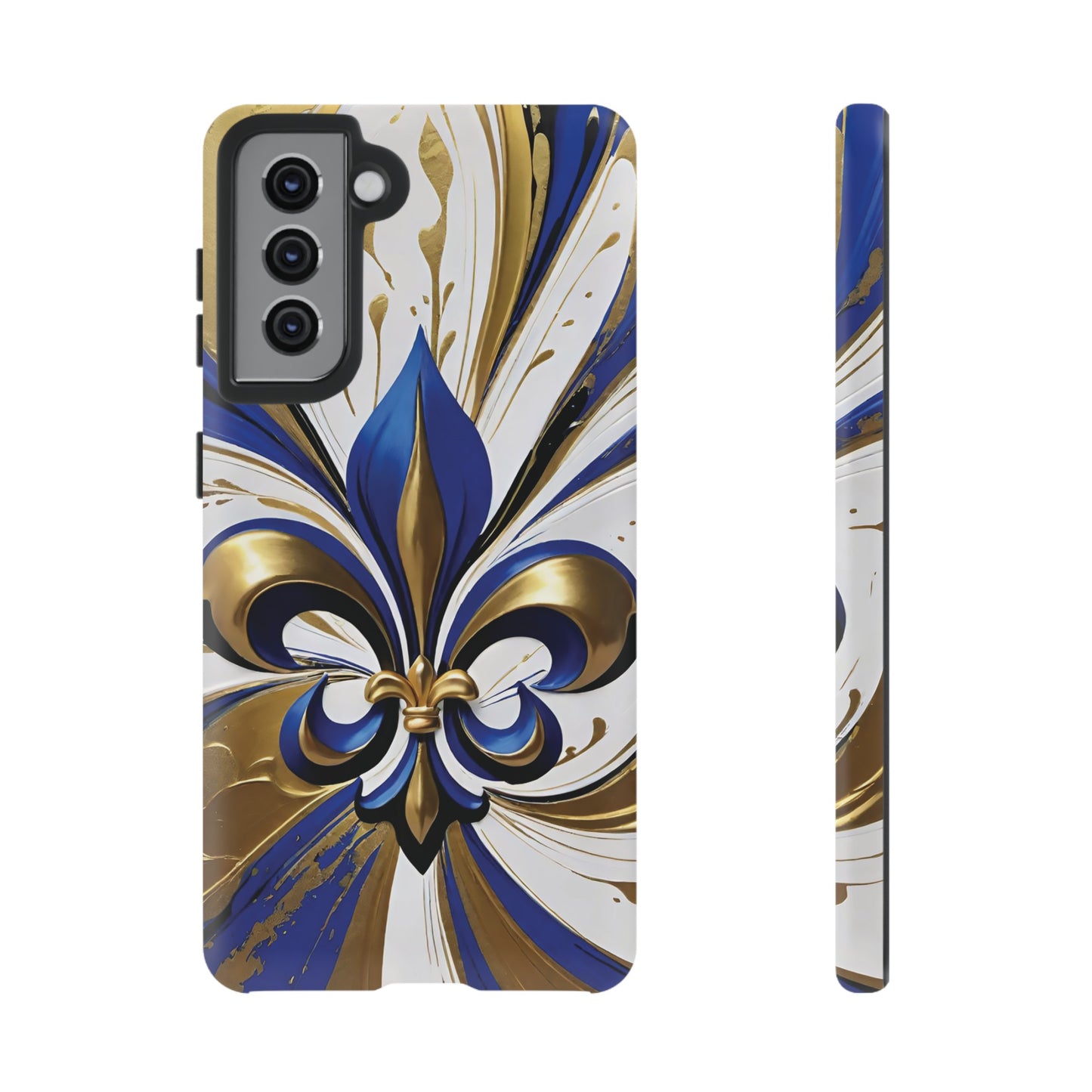 Blue and Gold Fleur-de-Lis 02