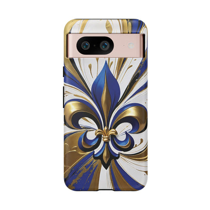 Blue and Gold Fleur-de-Lis 02