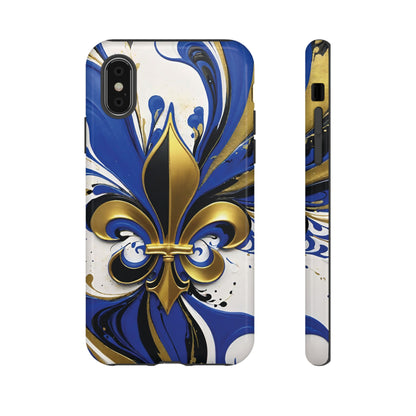 Blue and Gold Fleur-de-Lis 01