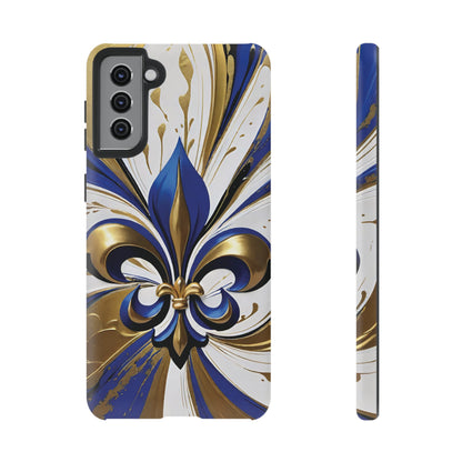 Blue and Gold Fleur-de-Lis 02