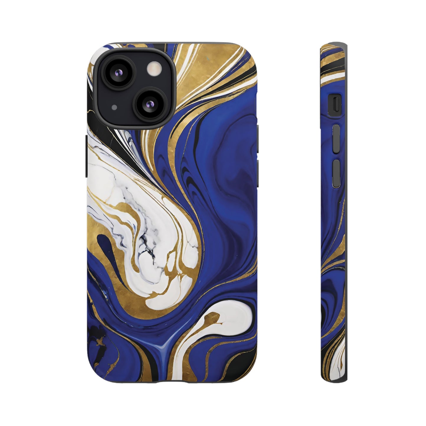 Blue and Gold Swirl 01