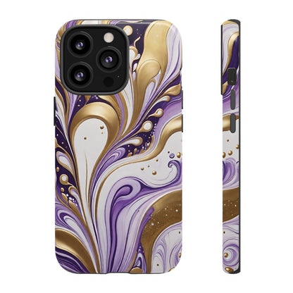 Purple and Gold Swirl 03