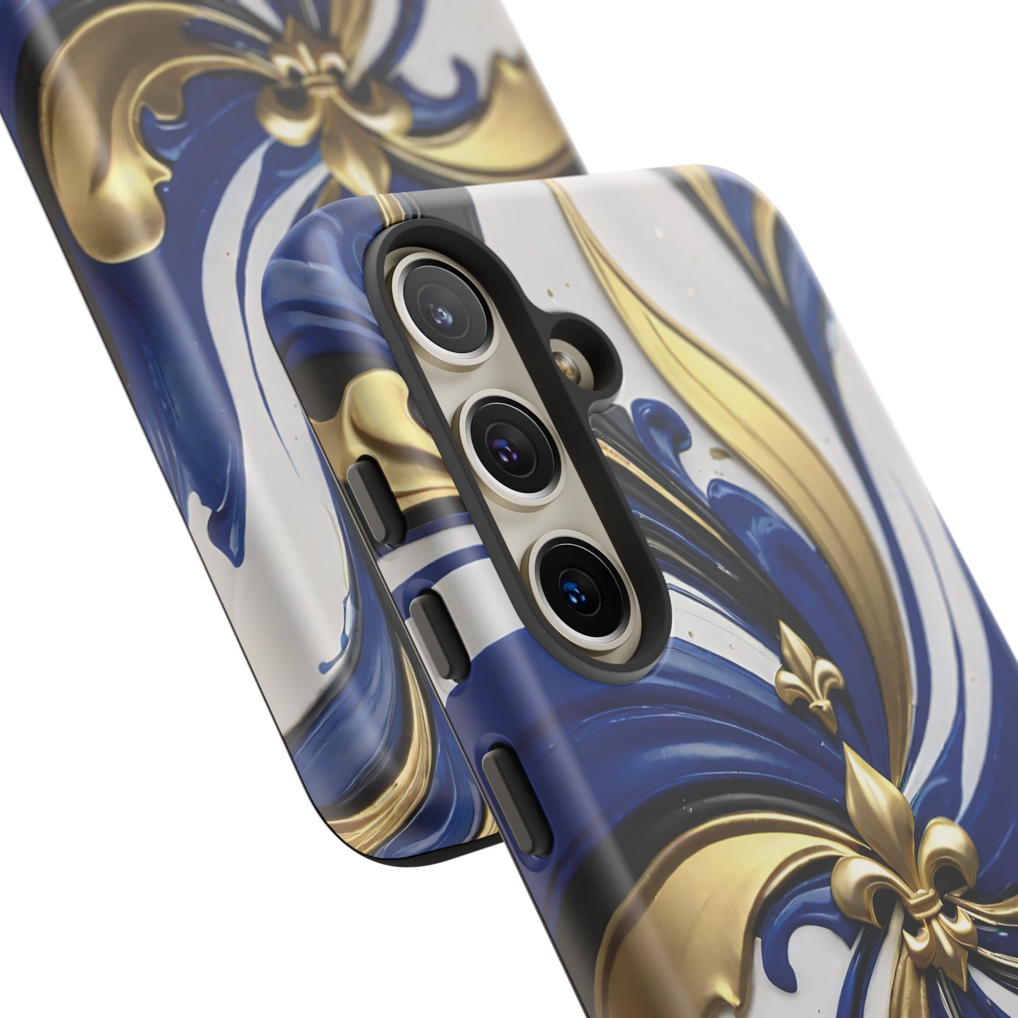 Blue and Gold Fleur-de-Lis 03