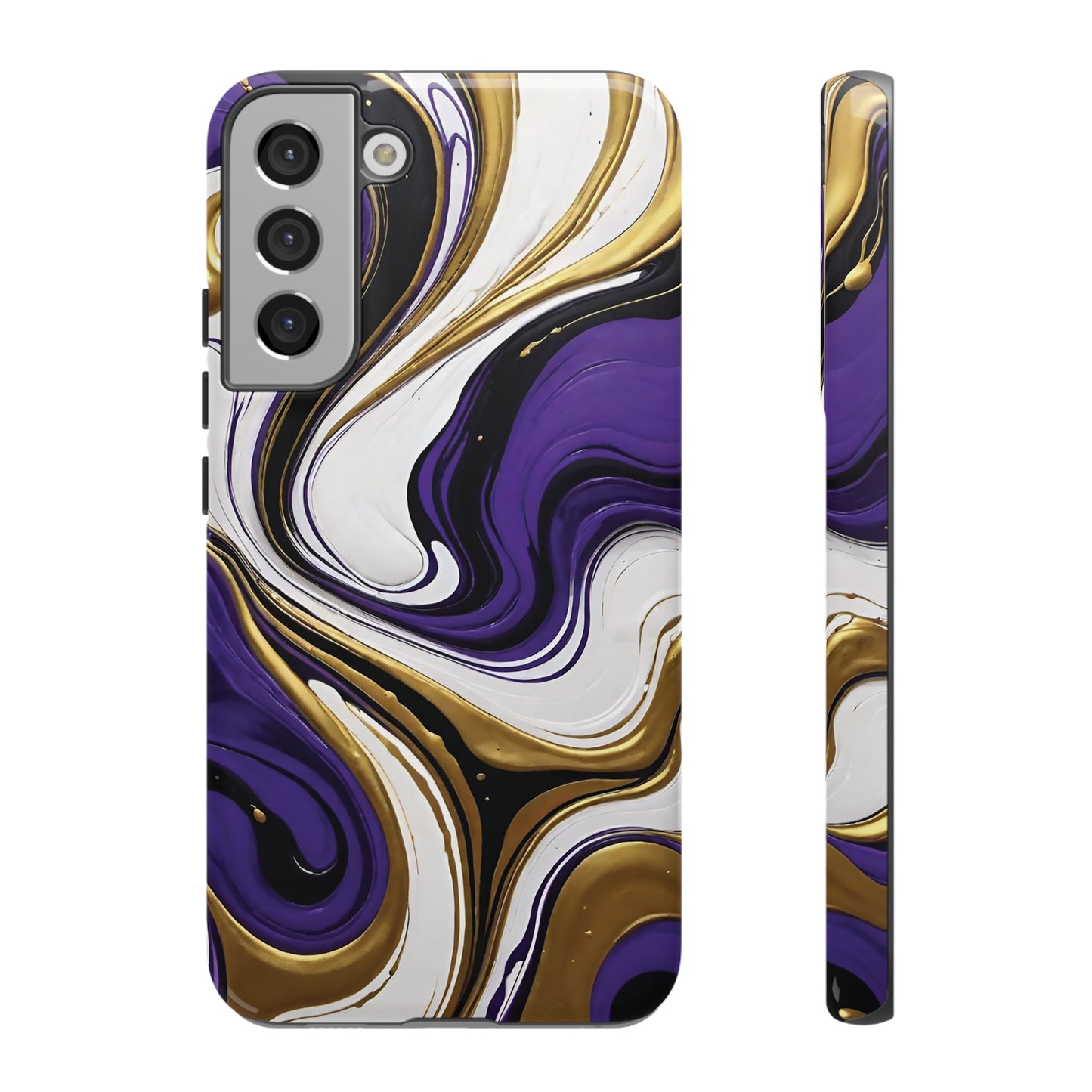 Purple and Gold Swirl 02