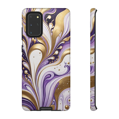 Purple and Gold Swirl 03