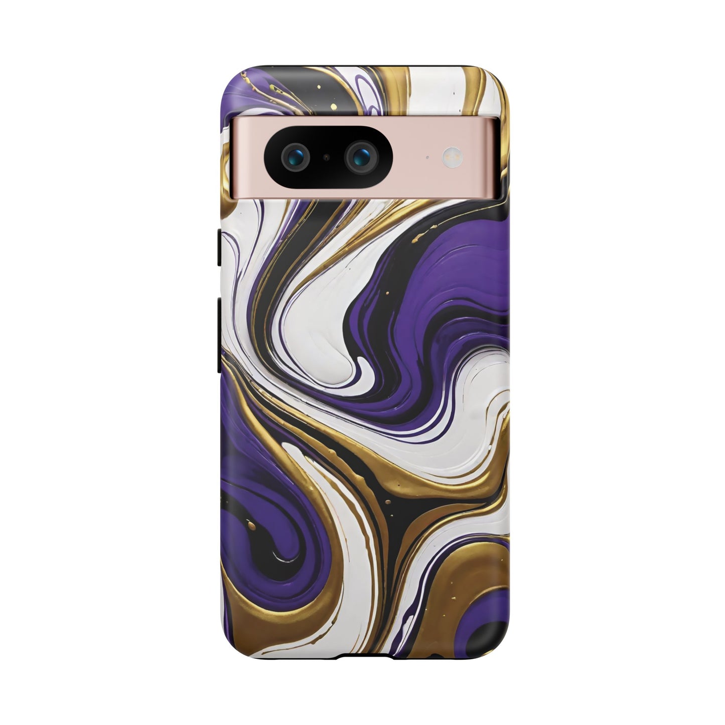 Purple and Gold Swirl 02