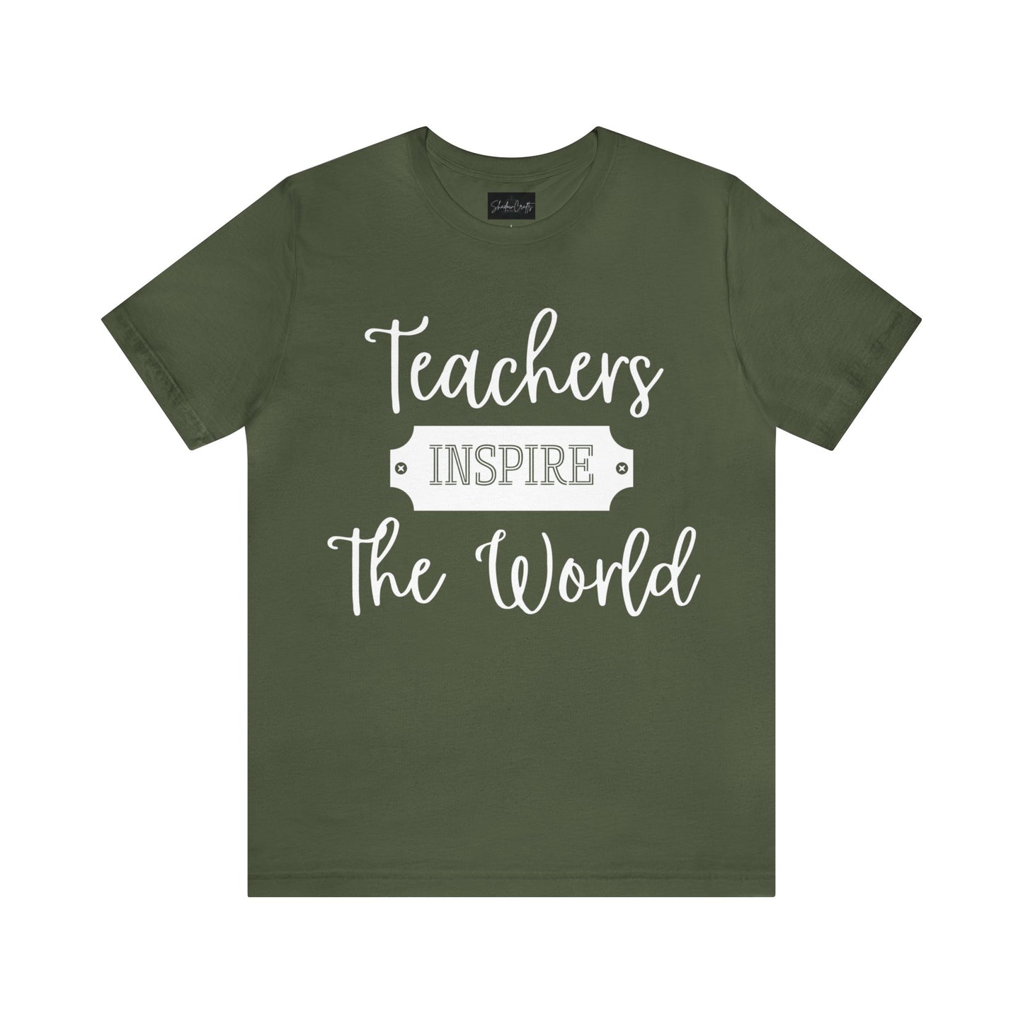 Teachers Inspire the World (Light Text) - ShadowCrafts Studio