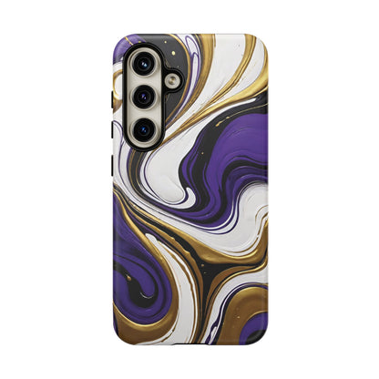 Purple and Gold Swirl 02