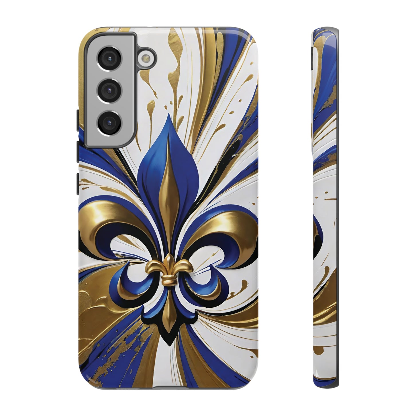 Blue and Gold Fleur-de-Lis 02