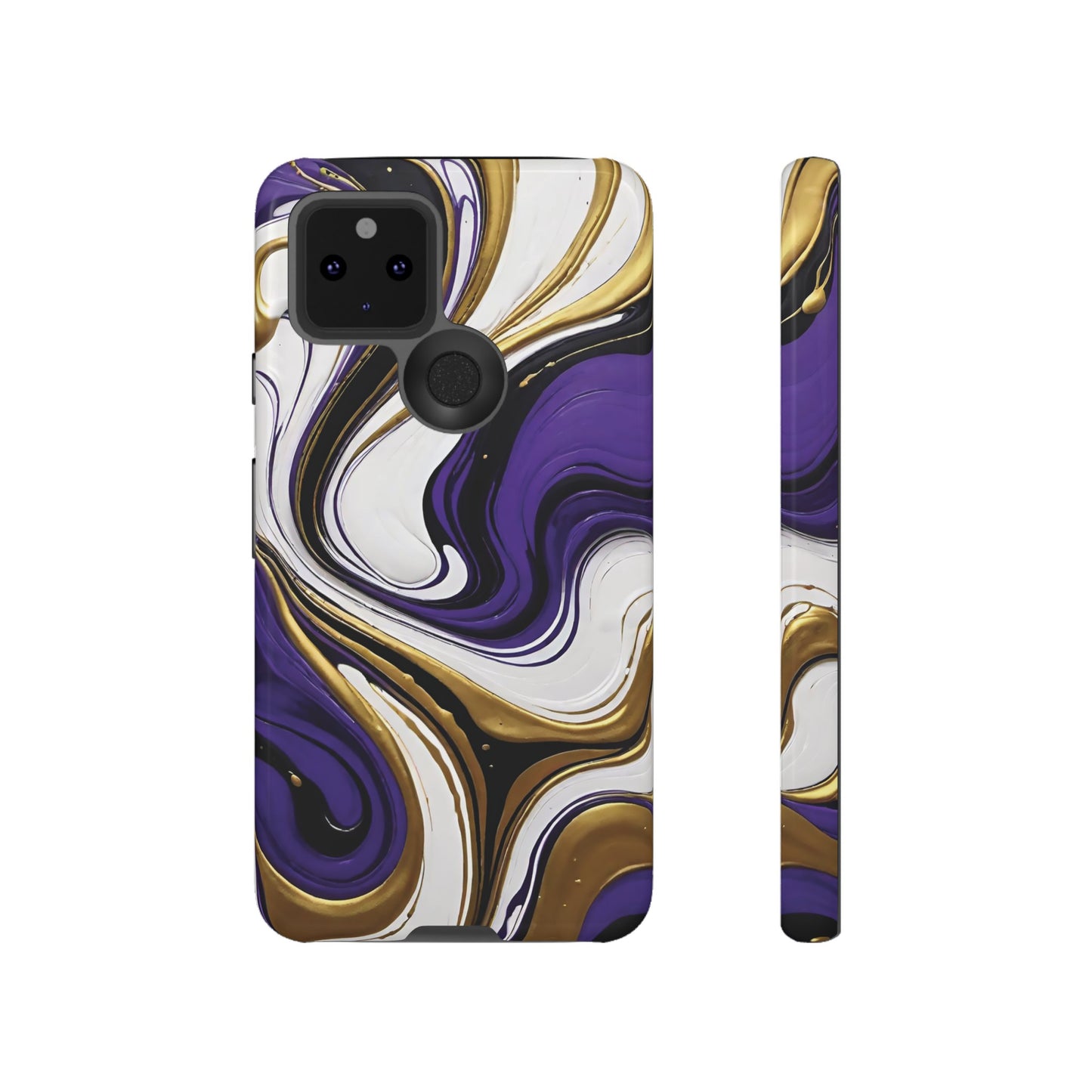 Purple and Gold Swirl 02