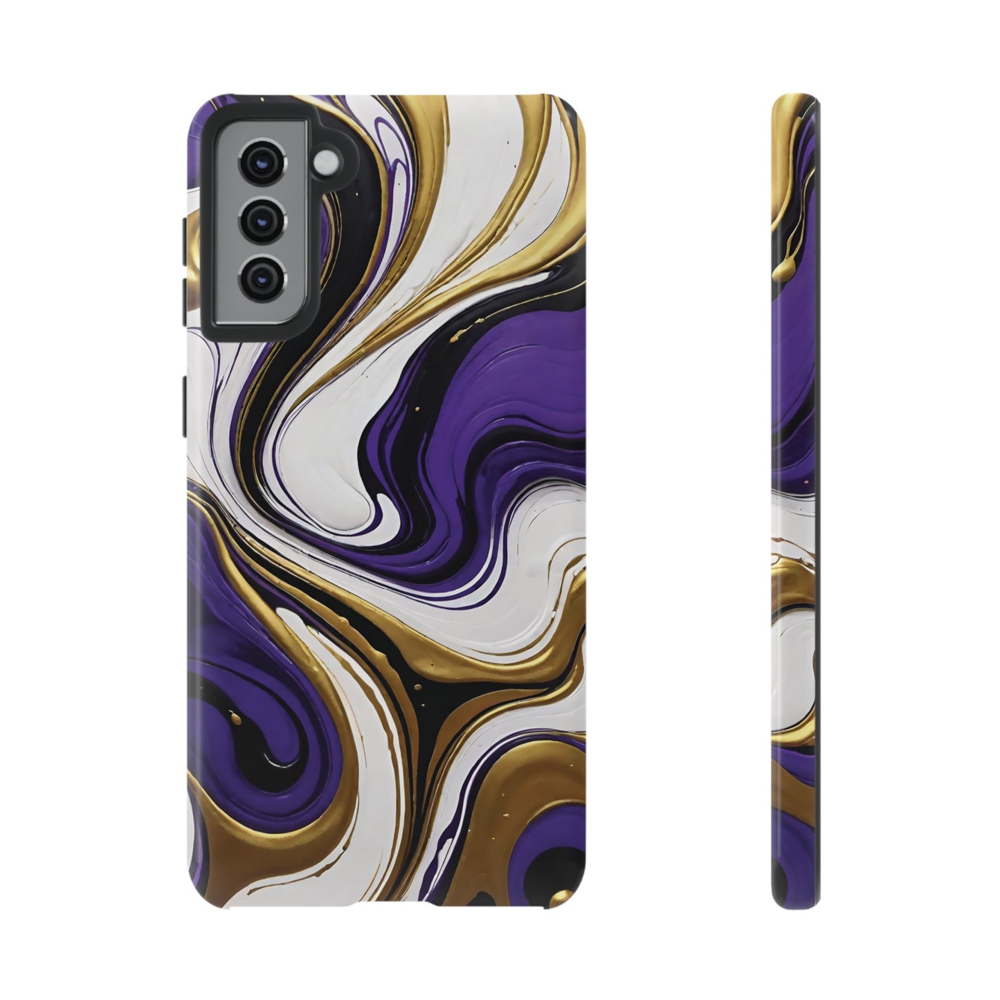 Purple and Gold Swirl 02