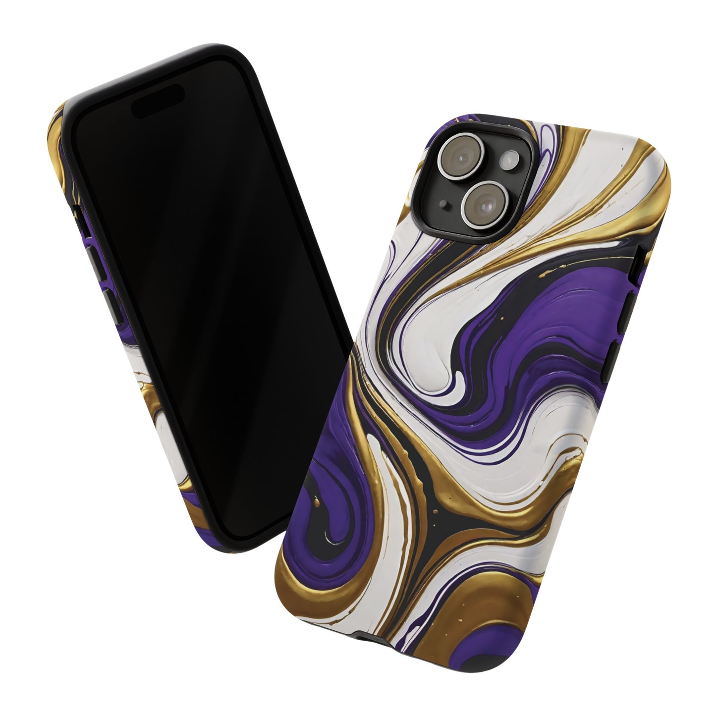 Purple and Gold Swirl 02