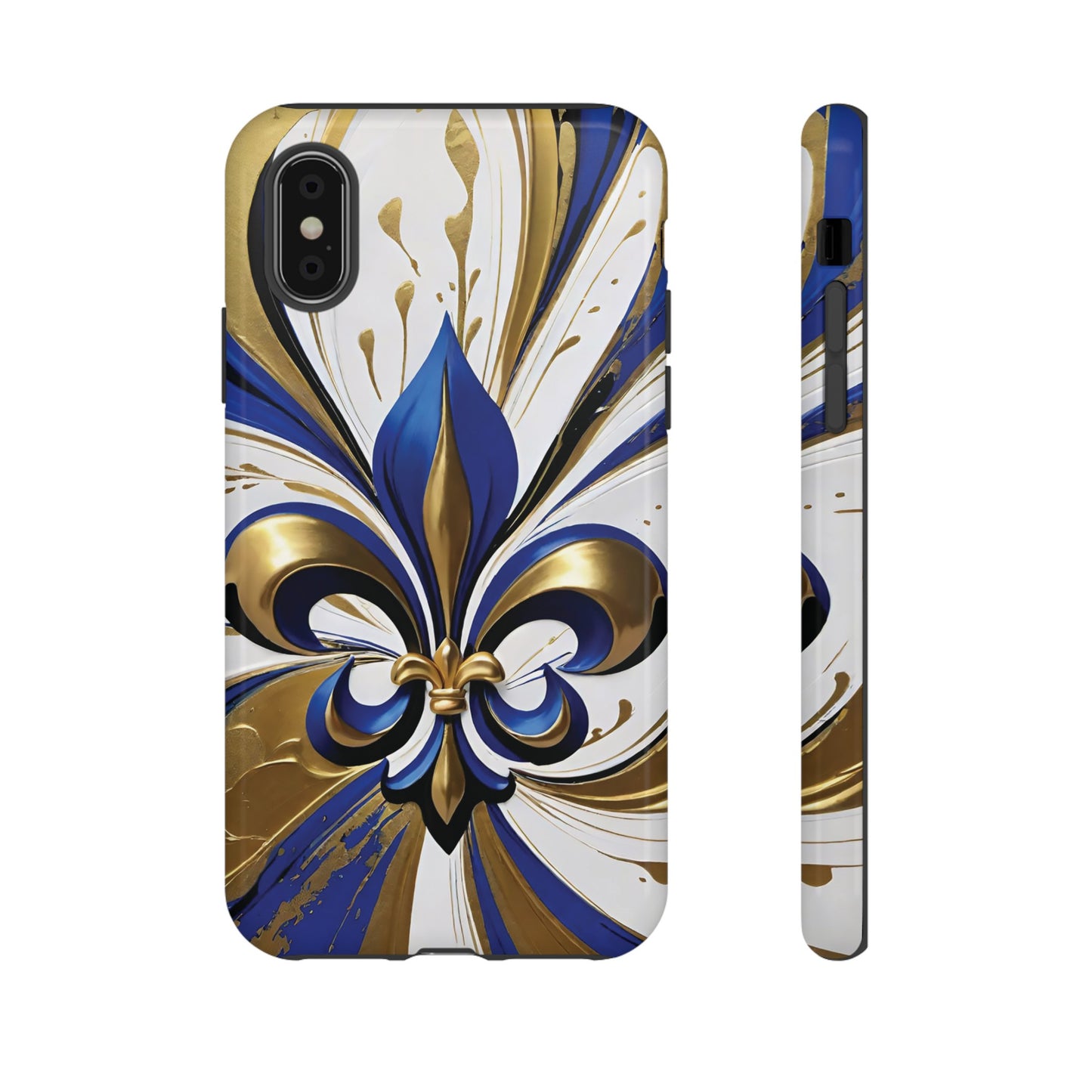 Blue and Gold Fleur-de-Lis 02