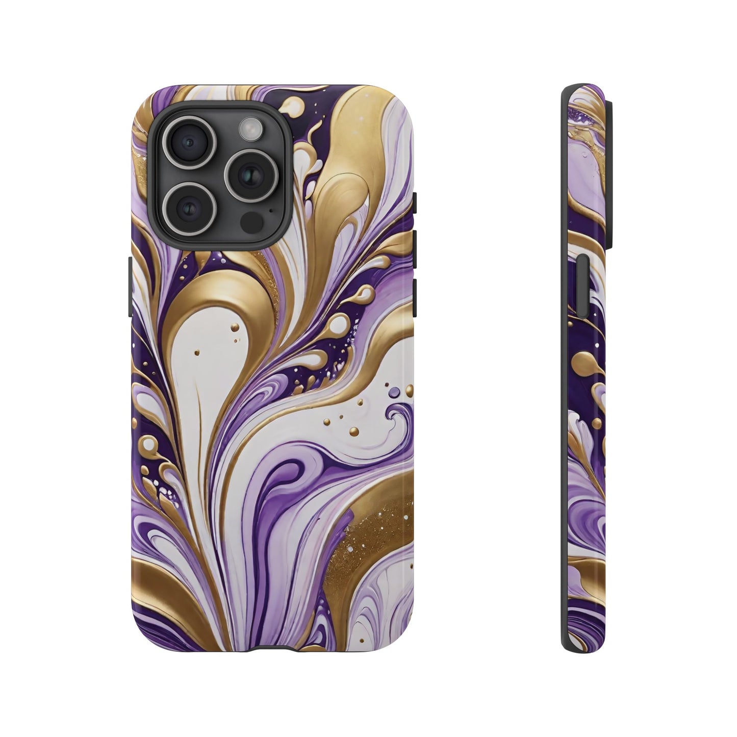 Purple and Gold Swirl 03