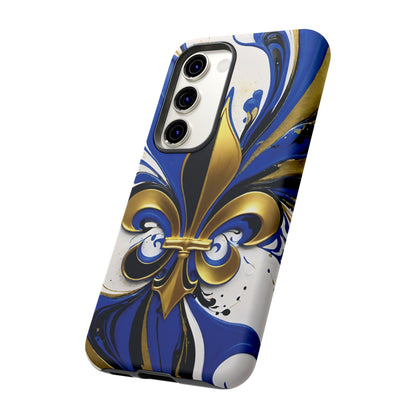 Blue and Gold Fleur-de-Lis 01