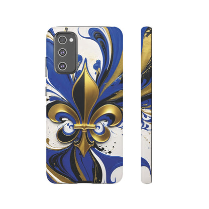 Blue and Gold Fleur-de-Lis 01