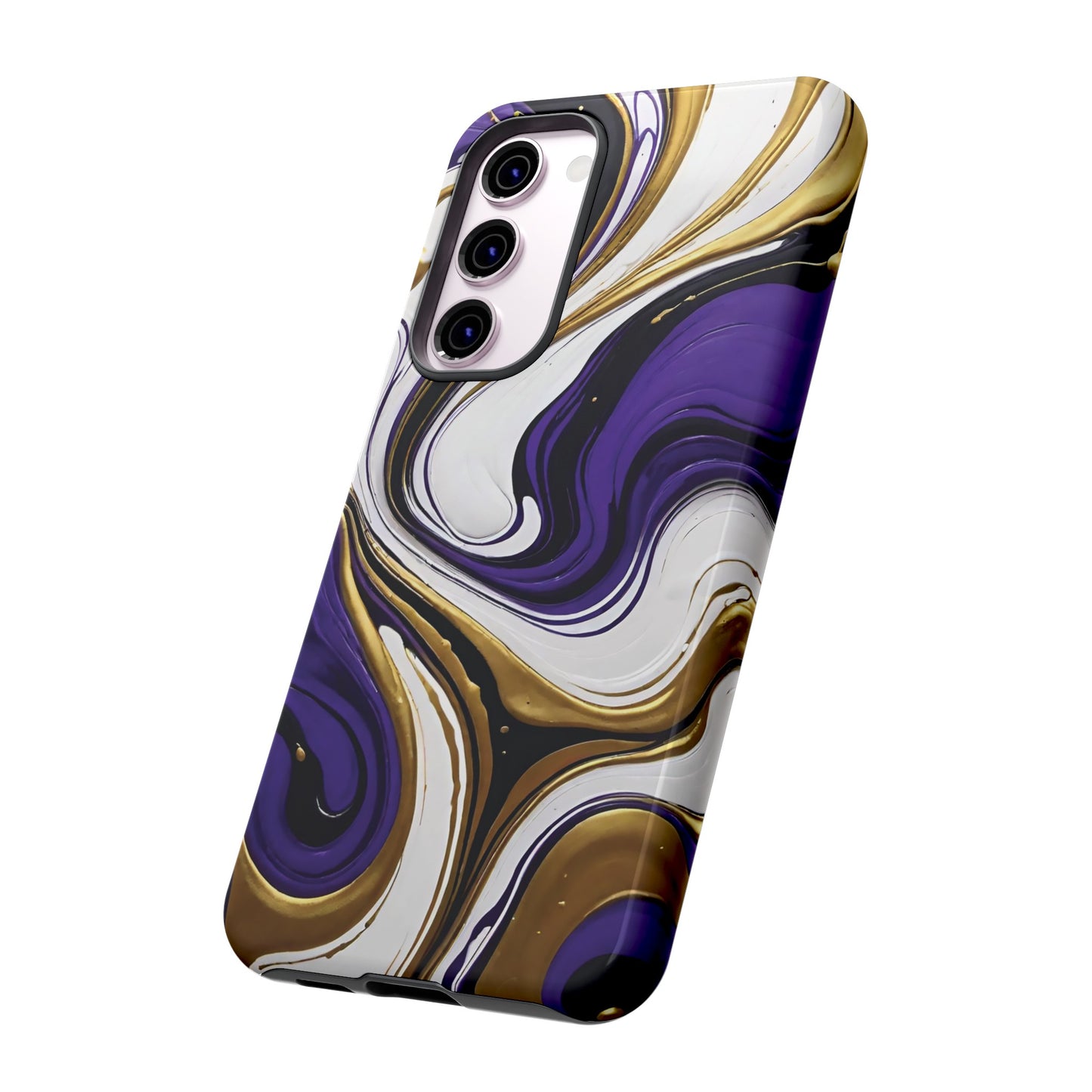 Purple and Gold Swirl 02