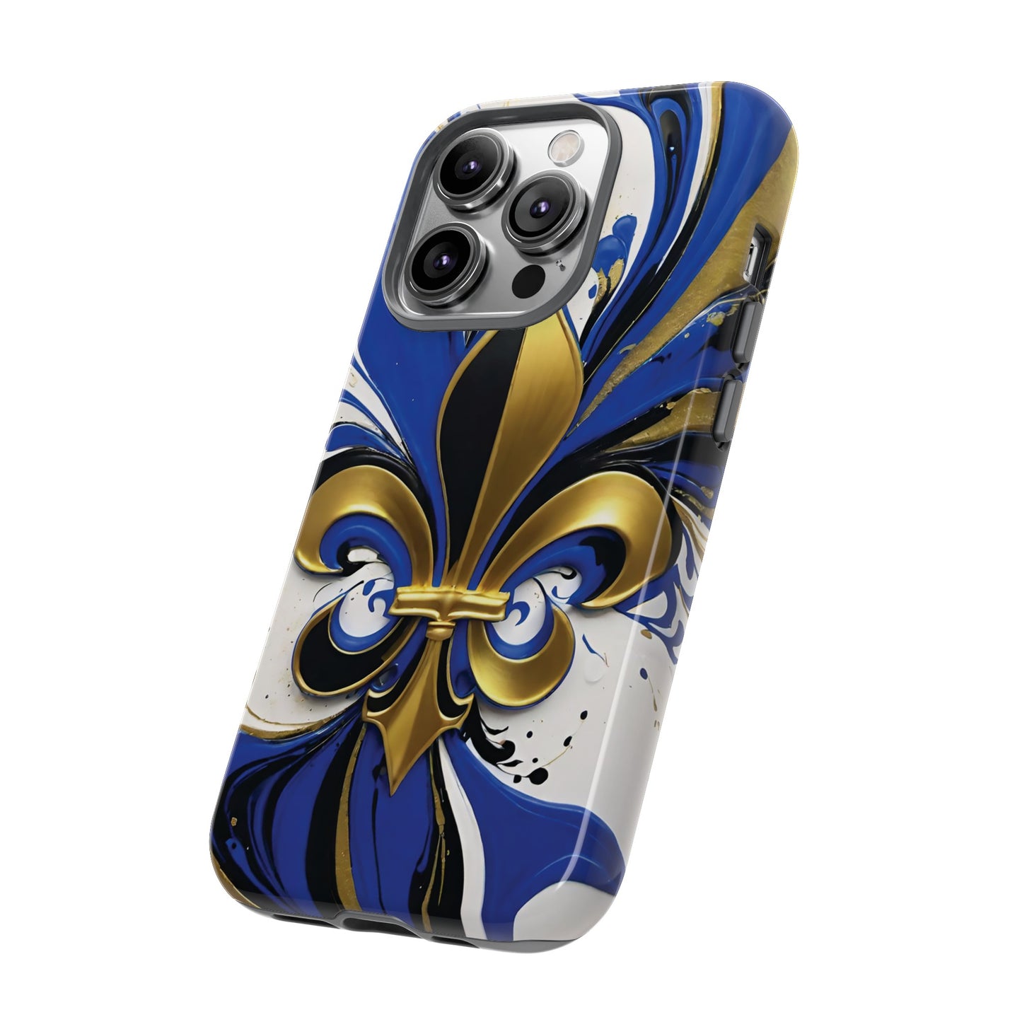 Blue and Gold Fleur-de-Lis 01